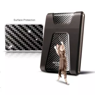 ADATA Zunanji trdi disk 4TB 2, 5" USB 3.1 DashDrive Durable HD650, črn (gumijast, odporen na udarce)