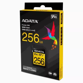 Kartica ADATA SDXC 256 GB Premier One UHS-II U3 Class 10 (R:275/W:155 MB/s)