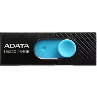 ADATA Flash disk 64 GB UV220, USB 2.0 Dash Drive, črna/modra