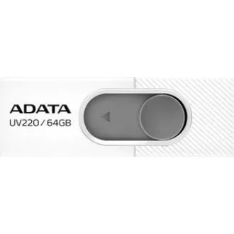 ADATA Flash disk 32 GB UV220, USB 2.0 Dash Drive, bel/siv ADATA Flash disk 32 GB UV220, USB 2.0 Dash Drive, bel/siv