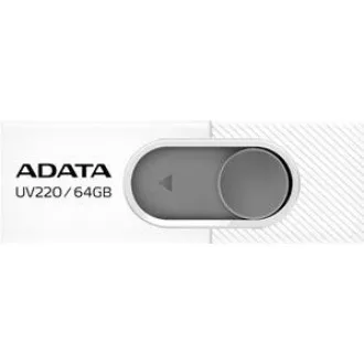ADATA Flash disk 64 GB UV220, USB 2.0 Dash Drive, bel/siv