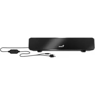 GENIUS USB SoundBar 100/ žični/ 6 W/ USB/ 3, 5" jack/ črn