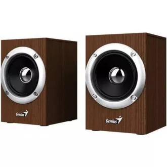 GENIUS zvočniki SP-HF280, 2.0, 6W, leseni, rjavi GENIUS zvočniki SP-HF280, 2.0, 6W, leseni, rjavi