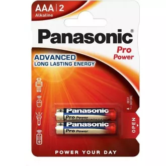 PANASONIC Pro Power alkalne baterije LR03PPG/2BP AAA 1, 5V (Blistr 2pcs)