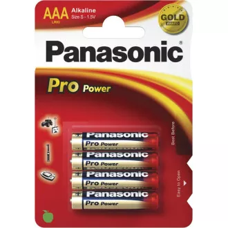 PANASONIC Pro Power alkalne baterije LR03PPG/4BP AAA 1, 5V (Blistr 4pcs)