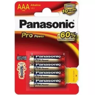 PANASONIC Pro Power alkalne baterije LR03PPG/4BP AAA 1, 5V (Blistr 4pcs)