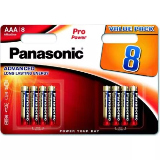 PANASONIC alkalne baterije - Pro Power AAA 4 4F 1, 5V paket - 8 kosov