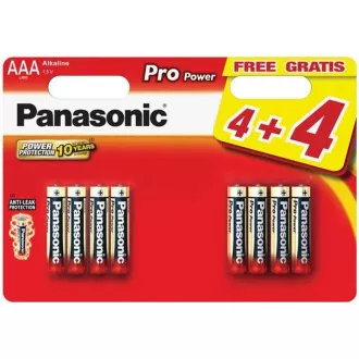 PANASONIC alkalne baterije - Pro Power AAA 4 4F 1, 5V paket - 8 kosov
