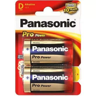 PANASONIC Pro Power alkalne baterije LR20PPG/2BP D 1, 5V (Blistr 2pcs)
