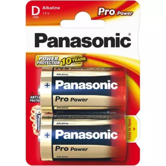 PANASONIC Pro Power alkalne baterije LR20PPG/2BP D 1, 5V (Blistr 2pcs)