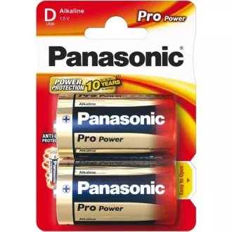 PANASONIC Pro Power alkalne baterije LR20PPG/2BP D 1, 5V (Blistr 2pcs)