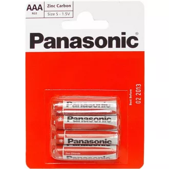 PANASONIC rdeče baterije R03RZ/4BP EU AAA 1, 5V (Blistr 4pcs)