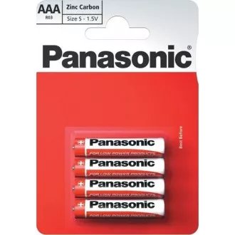 PANASONIC rdeče baterije R03RZ/4BP EU AAA 1, 5V (Blistr 4pcs)