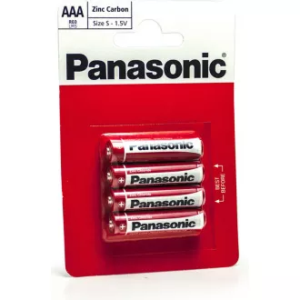 PANASONIC rdeče baterije R03RZ/4BP EU AAA 1, 5V (Blistr 4pcs)