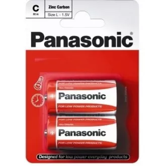 PANASONIC Rdeče baterije R14RZ/2BP EU C 1, 5V (Blistr 2pcs)