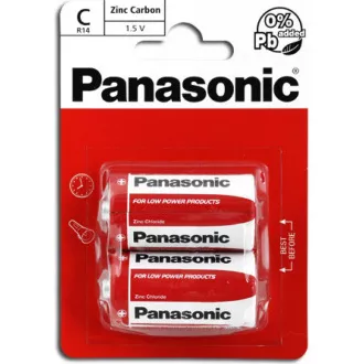 PANASONIC Rdeče baterije R14RZ/2BP EU C 1, 5V (Blistr 2pcs)