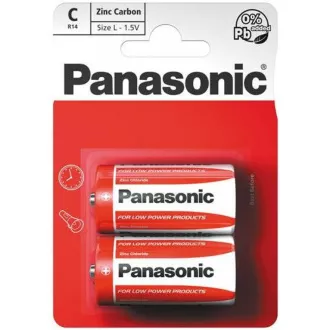 PANASONIC Rdeče baterije R14RZ/2BP EU C 1, 5V (Blistr 2pcs)