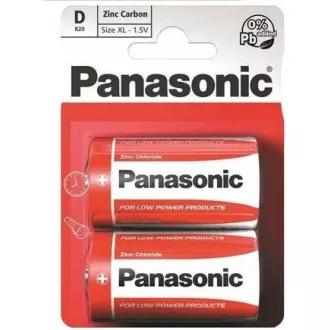PANASONIC Rdeče baterije R20RZ/2BP EU D 1, 5V (Blistr 2pcs)