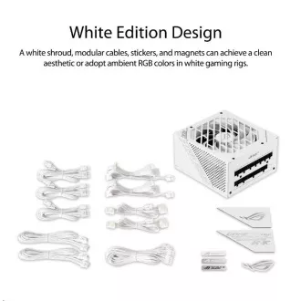 ASUSov napajalnik ROG-STRIX-850G-WHITE, 850W, 80 Gold, modularni ASUSov napajalnik ROG-STRIX-850G-WHITE, 850W, 80 Gold, modularni
