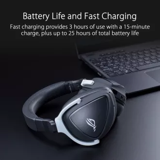 Slušalke ASUS ROG DELTA S WIRELESS, Bluetooth
