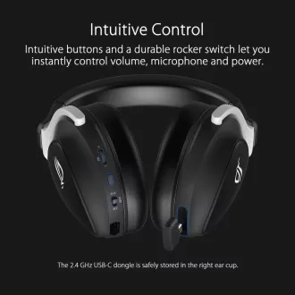 Slušalke ASUS ROG DELTA S WIRELESS, Bluetooth