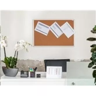 AVELI 90x60 deska iz plute, aluminijast okvir