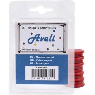 Komplet magnetov AVELI, rdeča Komplet magnetov AVELI, rdeča