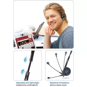 GENIUS slušalke z mikrofonom HS-200C
