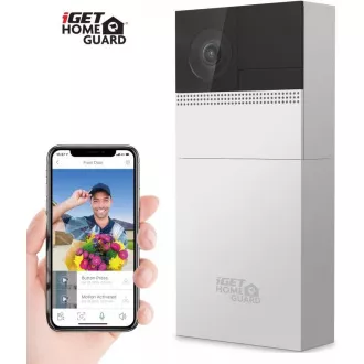 iGET HOMEGUARD HGBVD853 - Baterijski zvonec Wi-Fi s kamero FullHD in dvosmernim zvokom, napajanjem in žično povezavo iGET HOMEGUARD HGBVD853 - Baterijski zvonec Wi-Fi s kamero FullHD in dvosmernim zvokom, napajanjem in žično povezavo
