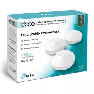 TP-Link Deco M5(3-pack) WiFi5 Mesh (AC1300, 2, 4GHz/5GHz, 2xGbELAN/WAN) TP-Link Deco M5(3-pack) WiFi5 Mesh (AC1300, 2, 4GHz/5GHz, 2xGbELAN/WAN)