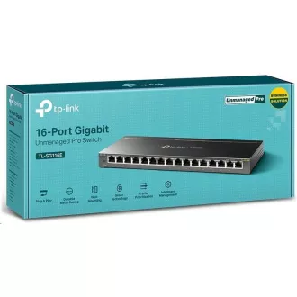 Stikalo TP-Link Easy Smart TL-SG116E (16xGbE, brez ventilatorja)