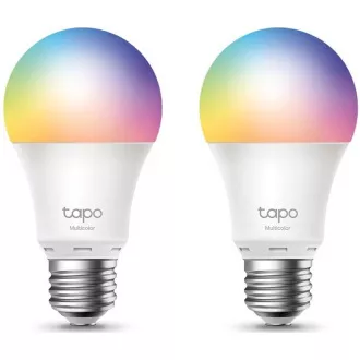 TP-Link Tapo L530E(2 paketa) pametna LED žarnica z možnostjo zatemnitve WiFi (barva, 2500K-6500K, 806lm, 2, 4GHz, E27)