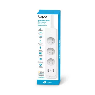 TP-Link Tapo P300 smart WiFi podaljšek (3x230V, 2xUSB-A, 1xUSB-C, 2300W, 10A, 2, 4 GHz, BT)