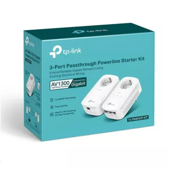 TP-Link TL-PA8033P KIT komplet powerline (AV1300, 3xGbE, 1xGbE, HomePlug AV2)