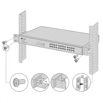 TP-Link RackMount Kit-13 - Komplet za montažo v 13-palčno omaro