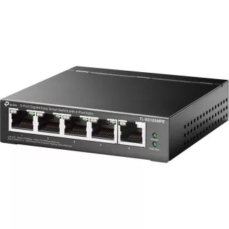 TP-Link Easy Smart stikalo TL-SG105MPE (5xGbE, 4xPoE , 120W, brez ventilatorja)