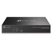 TP-Link VIGI NVR1004H-4P, videorekorder, 4 kanali, 4xPoE, 1xSATA, 1x100Mb/s LAN, 2xUSB2.0, 1xHDMI, 1xVGA