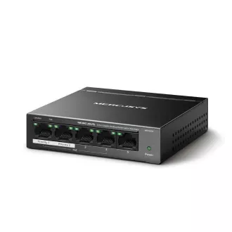 MERCUSYS stikalo MS105GP (5xGbE, 4xPoE , 65W, brez ventilatorja)