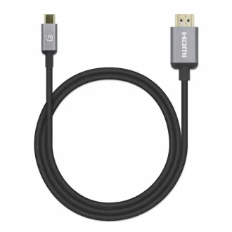 Manhattan kabel USB-C do HDMI, USB-C moški do HDMI moški, 2 m, črn