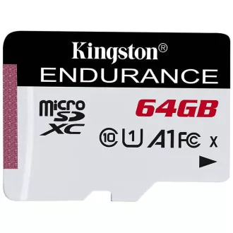 Kingston MicroSDXC 64 GB microSD XC High Endurance, 95R Class 10 UHS-I U1