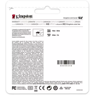 Kartica Kingston MicroSDHC 32 GB Canvas Select Plus 100R A1 C10   adapter SD