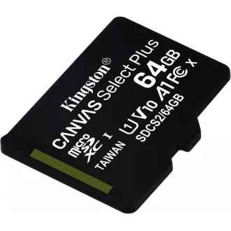 Kartica Kingston MicroSDXC 64 GB micSDXC Canvas Select Plus 100R A1 C10   adapter SD