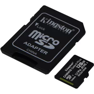 Kartica Kingston MicroSDXC 128 GB Canvas Select Plus 100R A1 C10   adapter SD