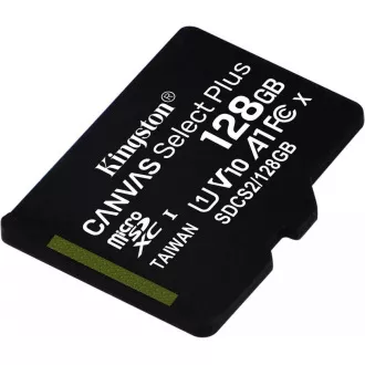 Kingston MicroSDXC 128 GB Canvas Select Plus 100R A1 C10 - 1 kos