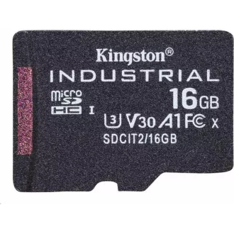 Kingstonova kartica MicroSDHC 16 GB Industrial C10 A1 pSLC v enem paketu