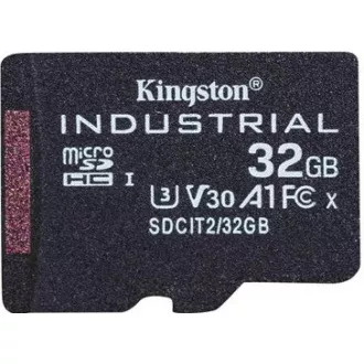 Kingstonova kartica MicroSDHC 32 GB Industrial C10 A1 pSLC   adapter SD