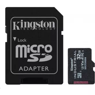 Kingstonova kartica MicroSDHC 32 GB Industrial C10 A1 pSLC   adapter SD