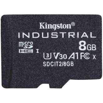 Kingstonova kartica MicroSDHC 8 GB Industrial C10 A1 pSLC v enem paketu