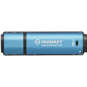 Kingstonov pomnilniški disk IronKey 32 GB Vault Privacy 50 AES-256 šifriran, FIPS 197
