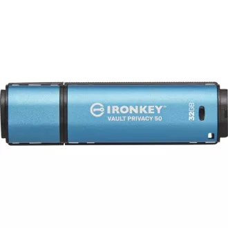 Kingstonov pomnilniški disk IronKey 32 GB Vault Privacy 50 AES-256 šifriran, FIPS 197